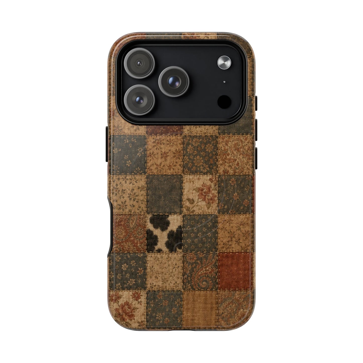 Rustic Patchwork Magnetic Case