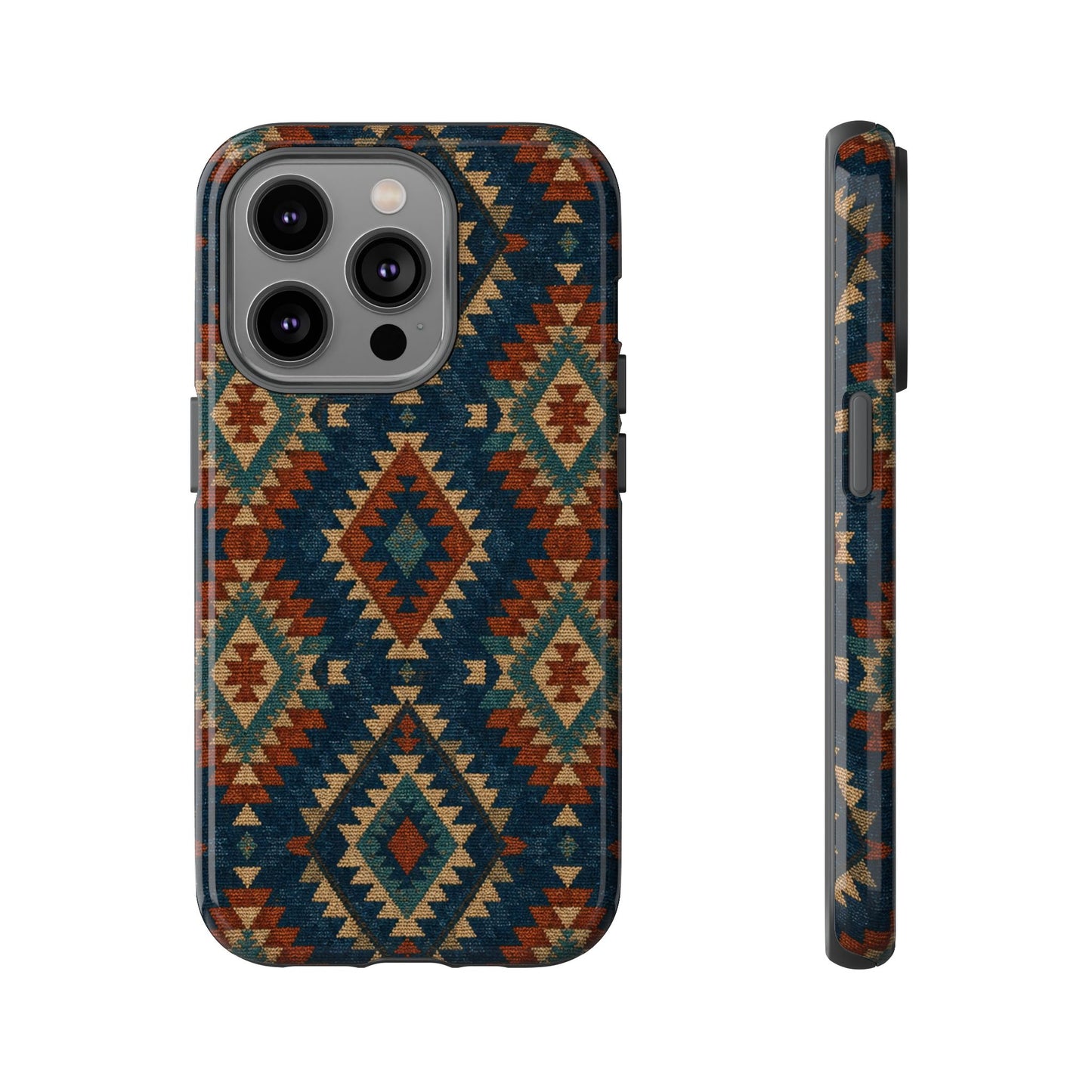 Navy Aztec Tough Case