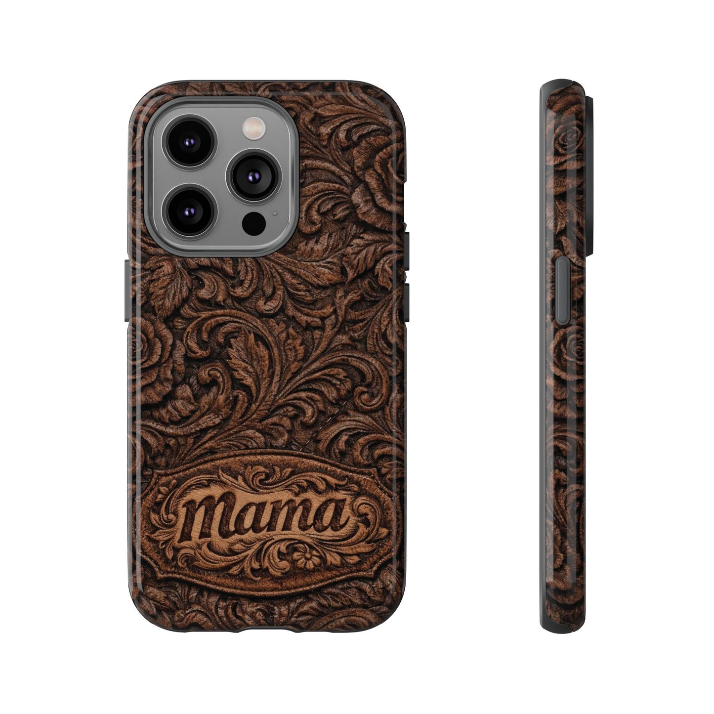 Carved Floral Mama Tough Case