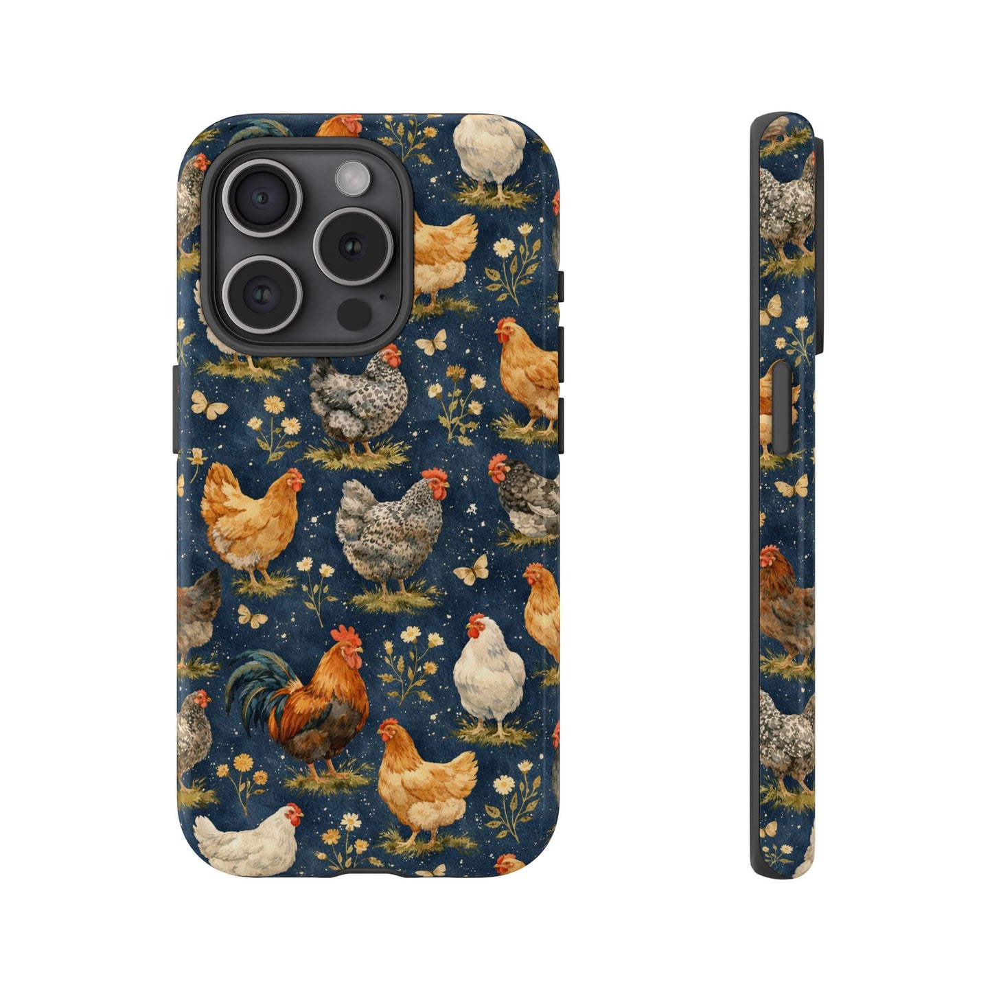 Indigo Chickens Tough Case