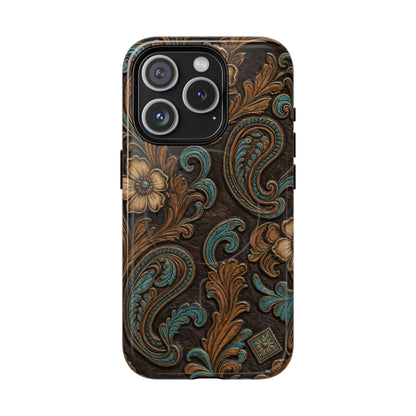 Tooled Paisley Magnetic Case