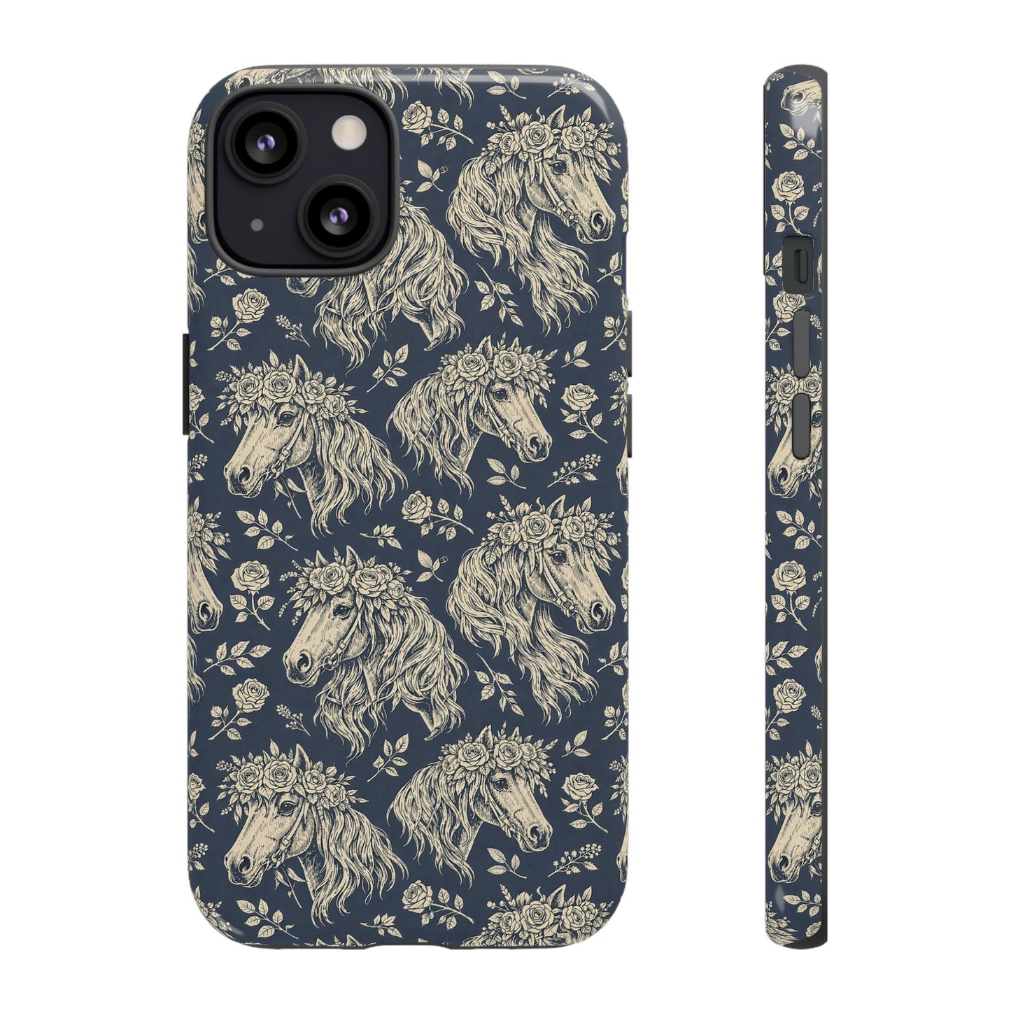 Floral Horses Tough Case