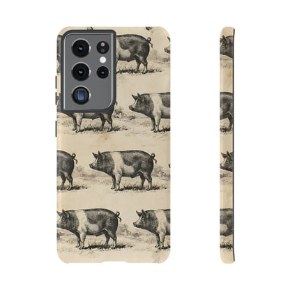 Vintage Pigs Tough Case