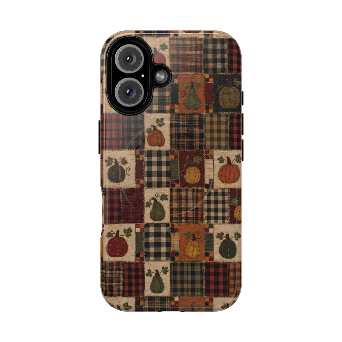 Plaid Pumpkin Magnetic Case