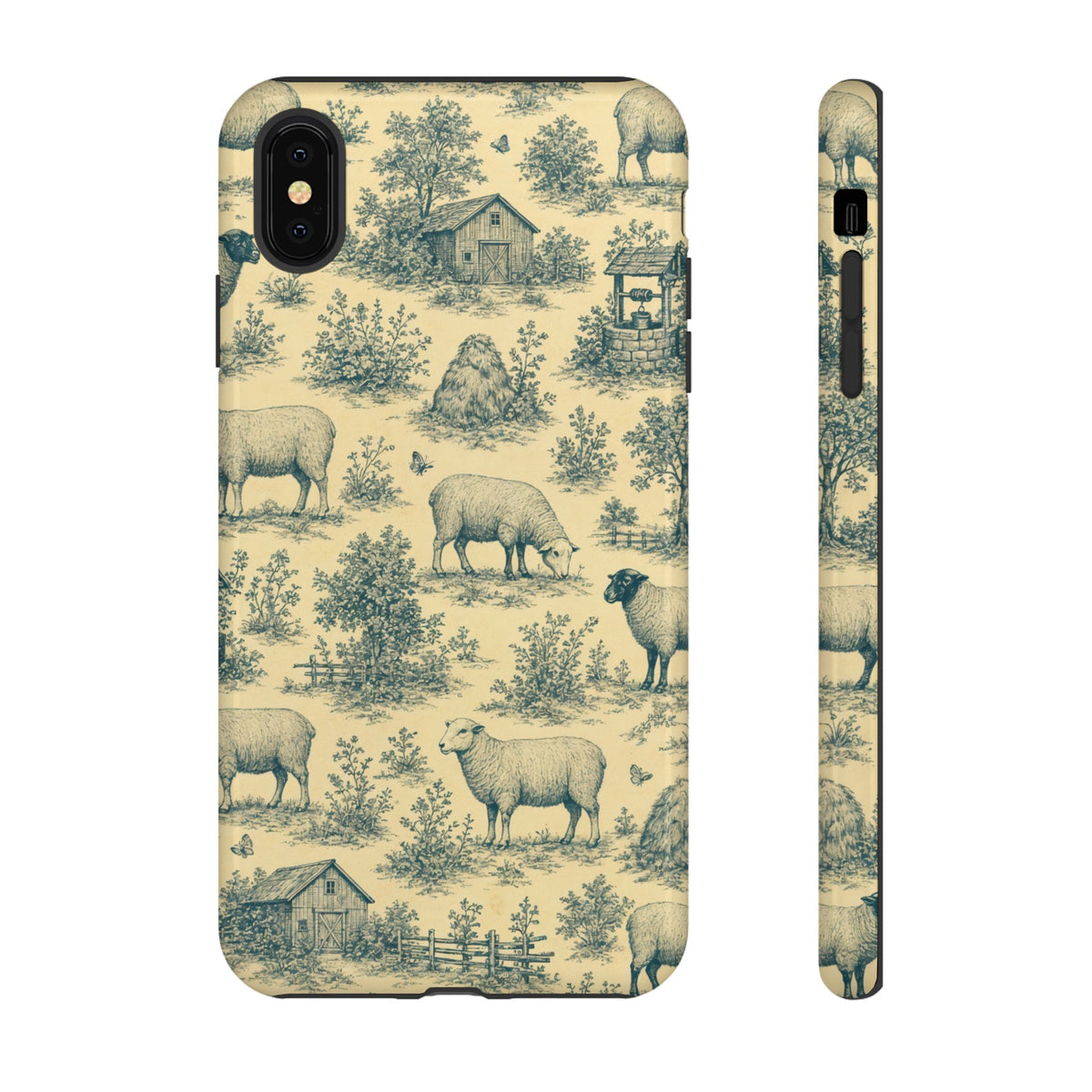 Sheep Toile Tough Case