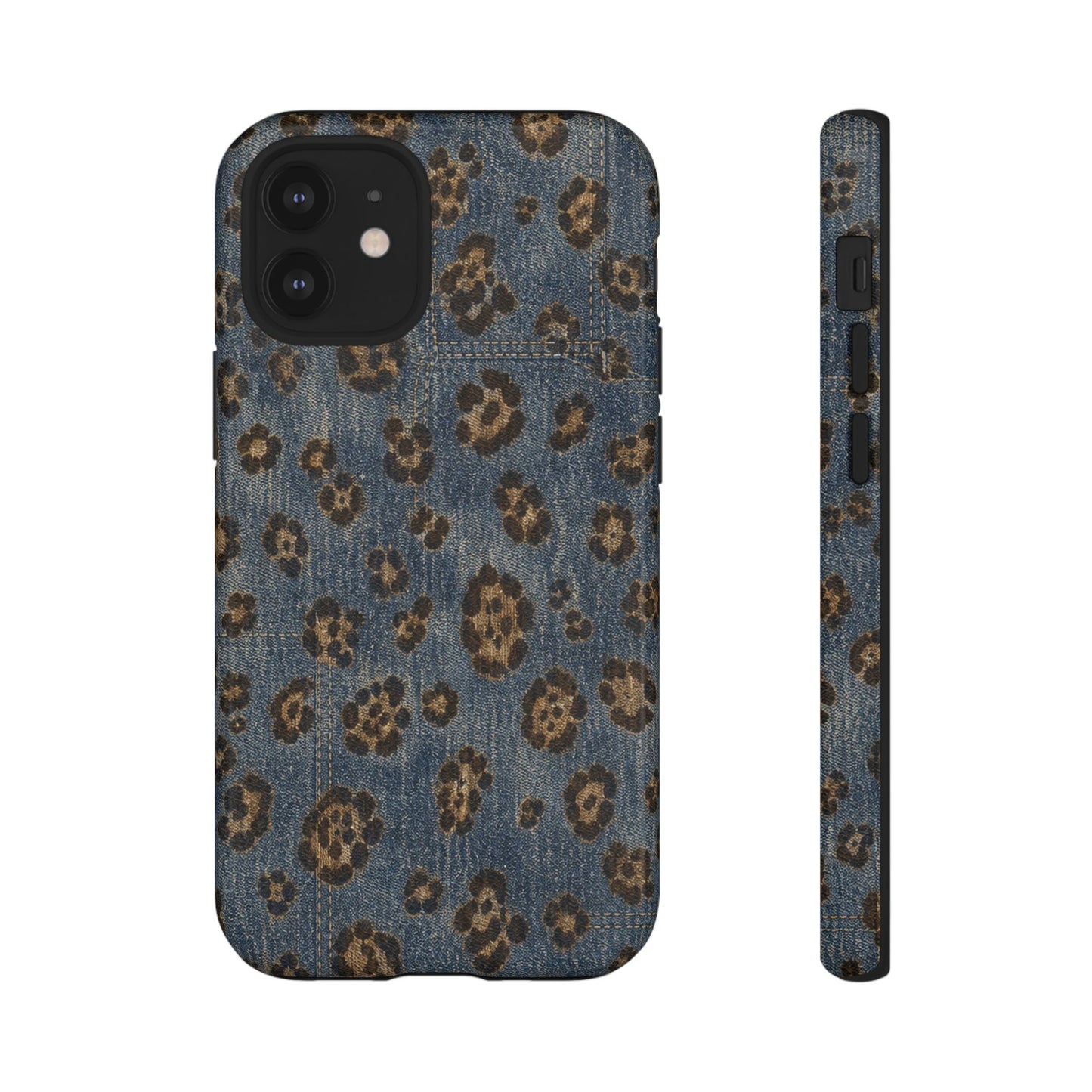 Denim Leopard Tough Case