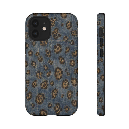 Denim Leopard Tough Case