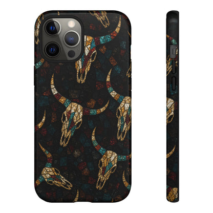 Stained Bull Skull Tough Case