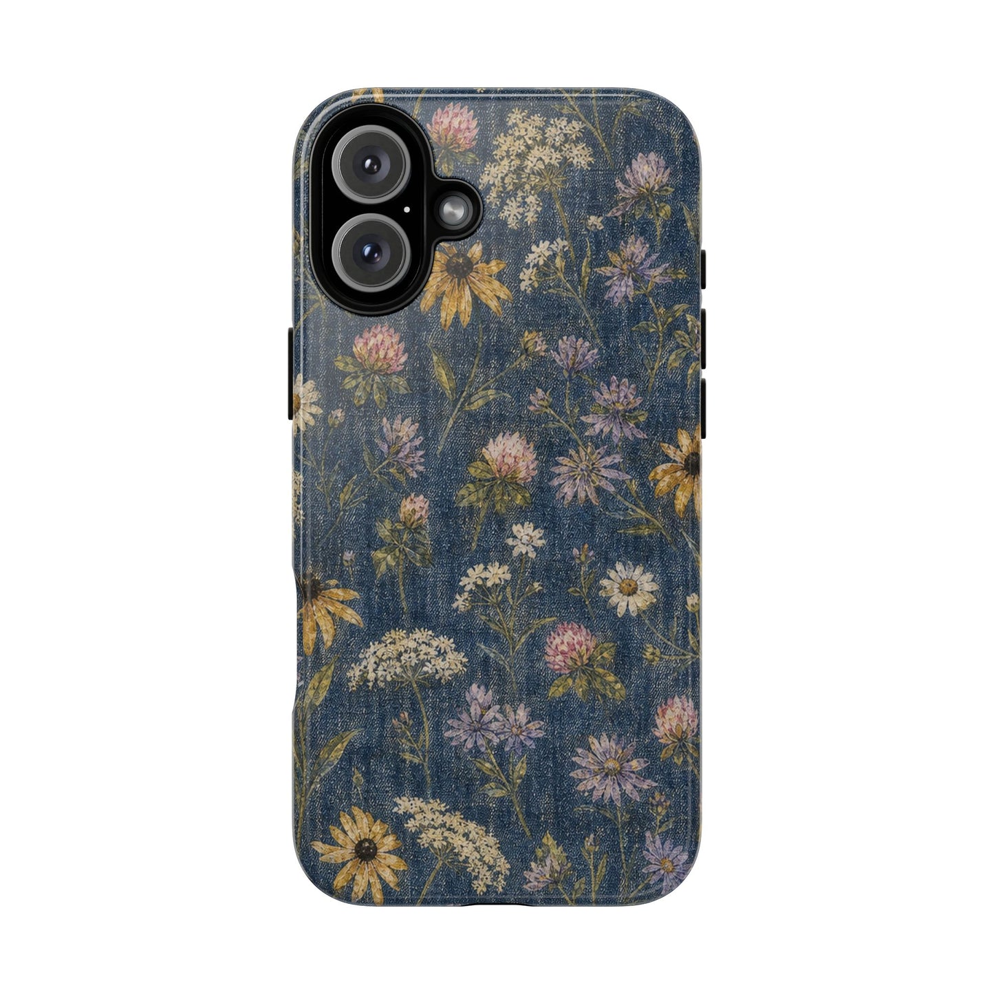 Denim Florals Tough Case