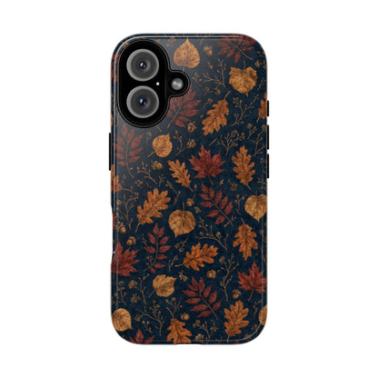 Navy Oak Leaf Tough Case