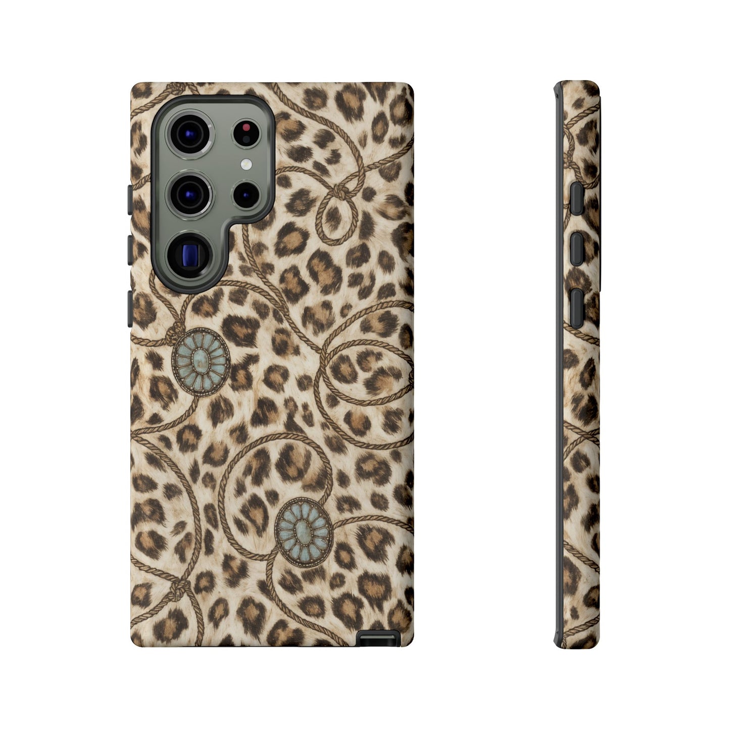 Leopard Rope Conchos Tough Case