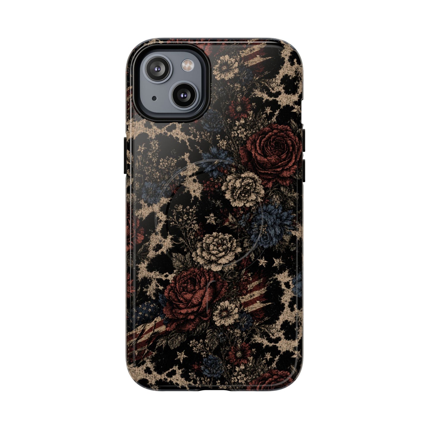 USA Cowhide Bloom Magnetic Case