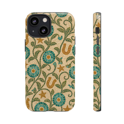 Turquoise Horseshoe Mosaic Tough Case