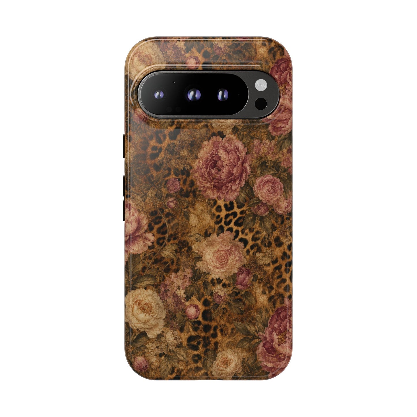 Leopard Floral Tough Case