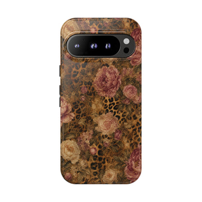 Leopard Floral Tough Case