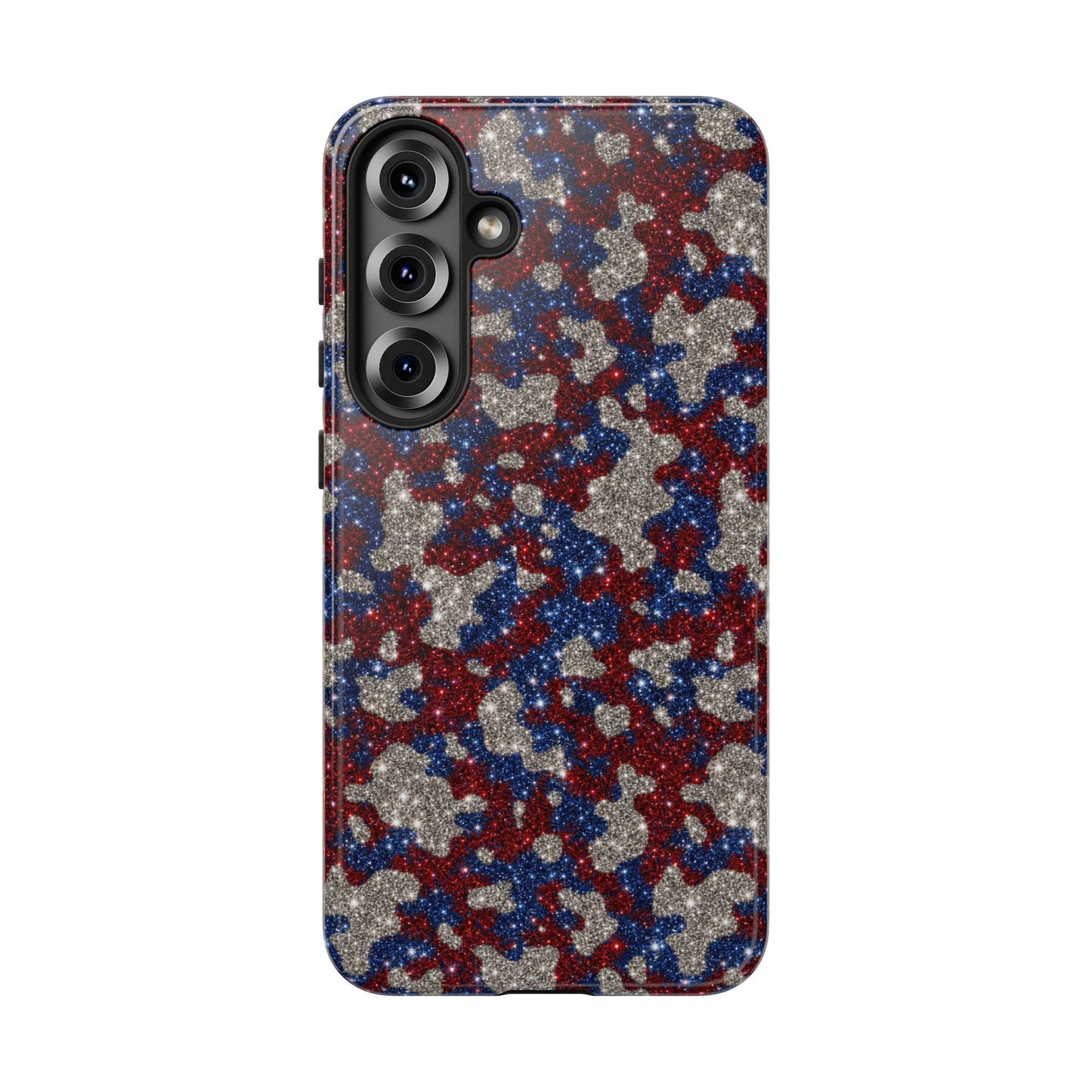 USA Cowhide Glitter Tough Case