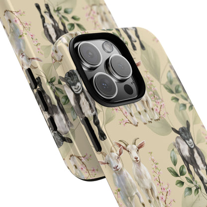 Floral Goats Tough Case