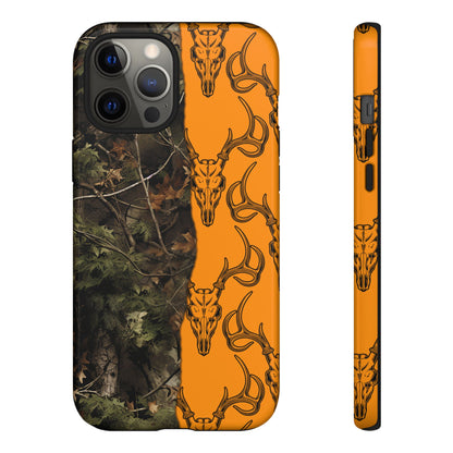 Camo Deer Skulls Orange Tough Case