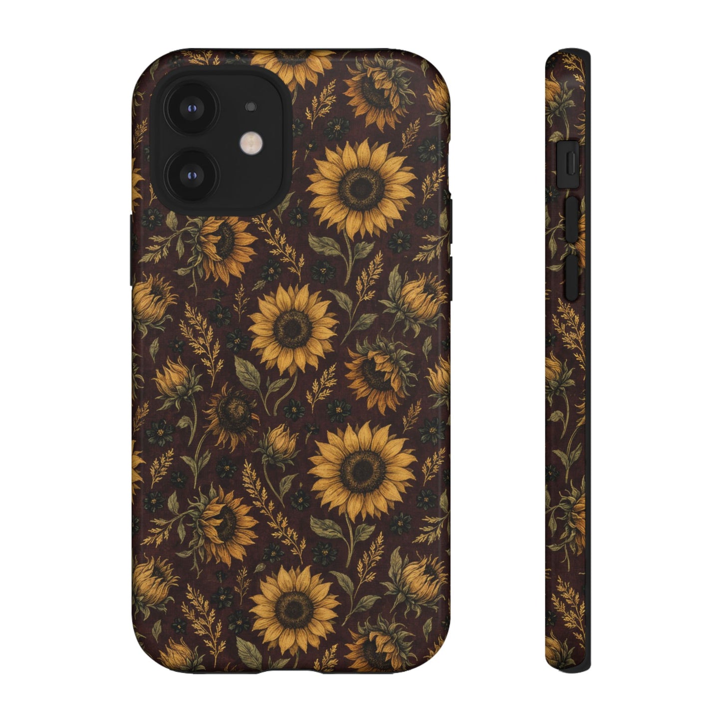 Burgundy Sunflowers Tough Case