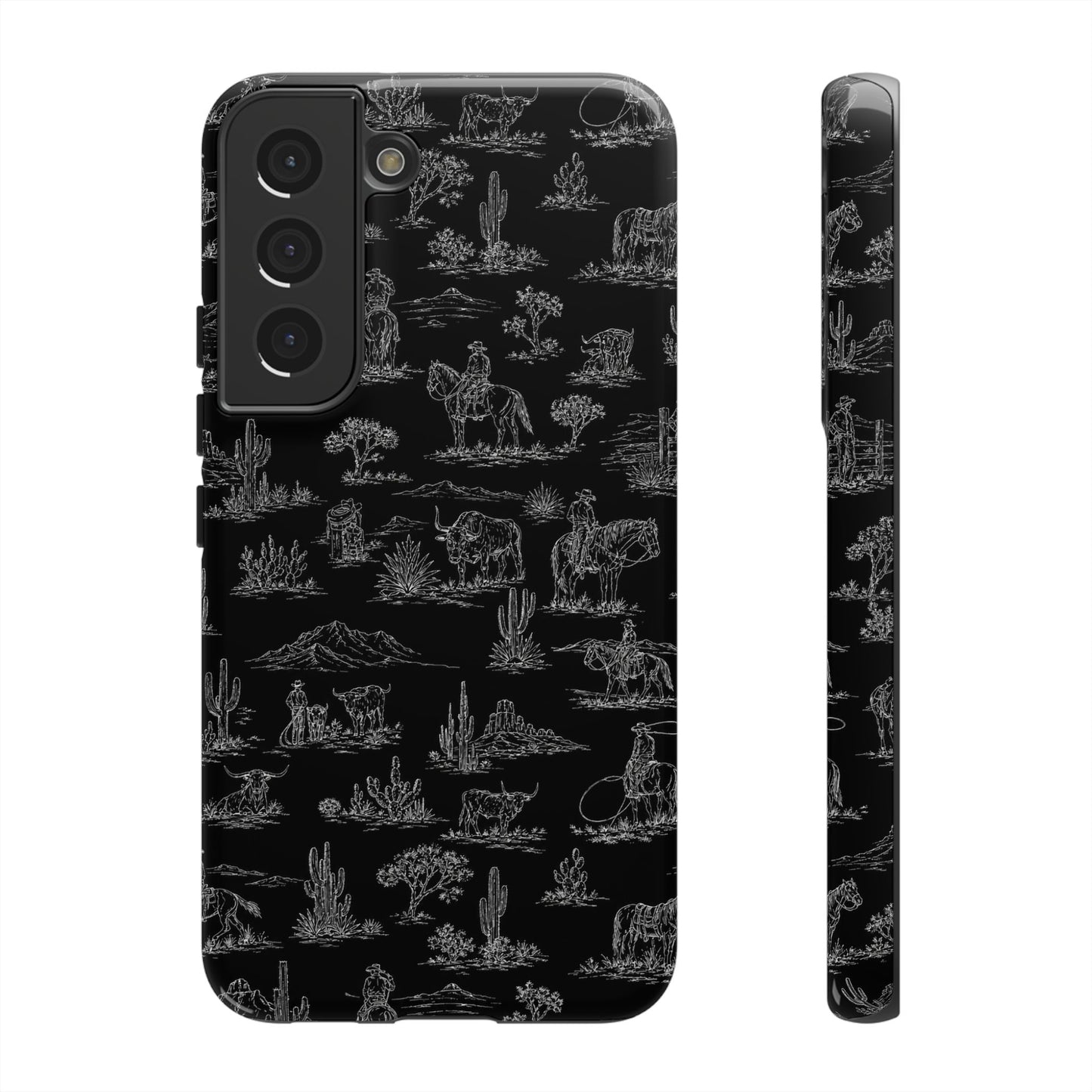Midnight Toile Tough Case