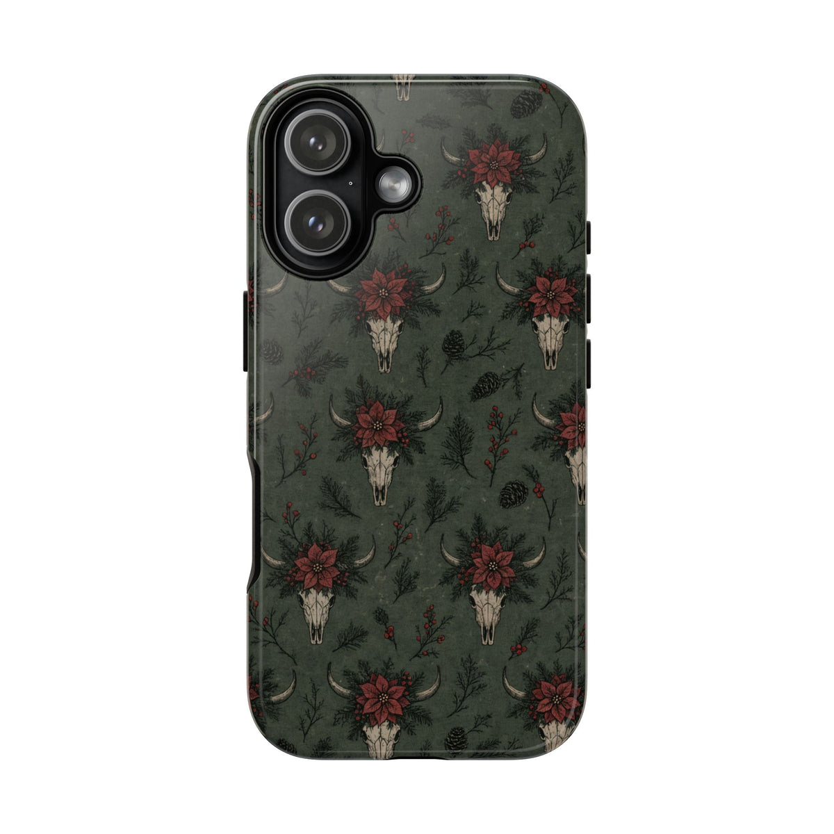 Inked Christmas Skull Tough Case
