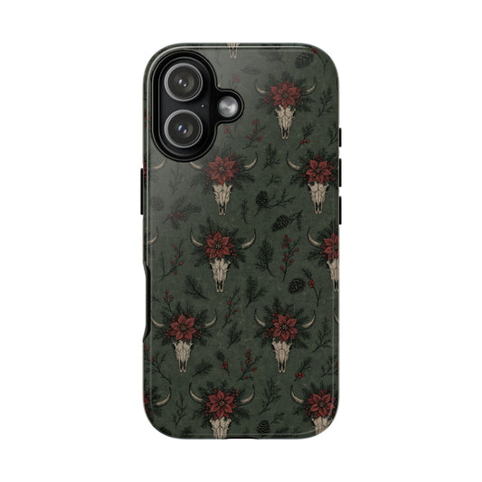 Inked Christmas Skull Tough Case