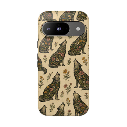Floral Wolves Tough Case