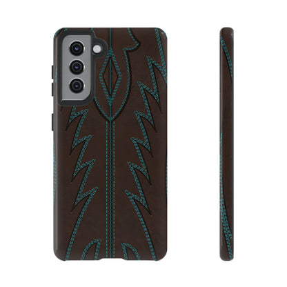 Boot Closeup Brown Turquoise Tough Case