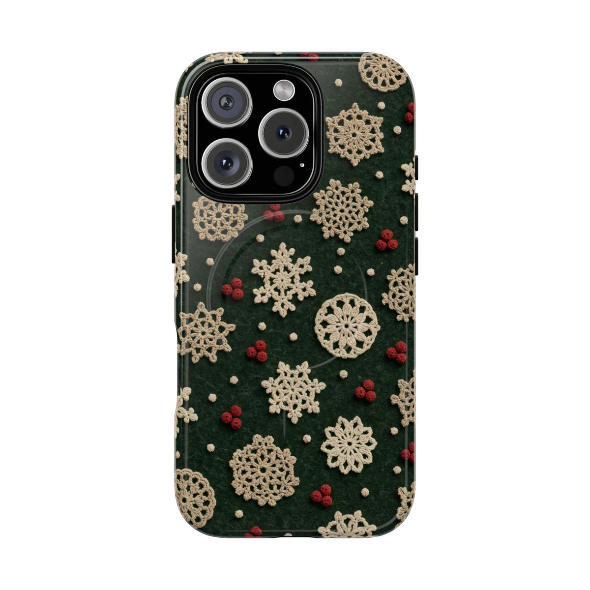 Crochet Snowflakes Magnetic Case