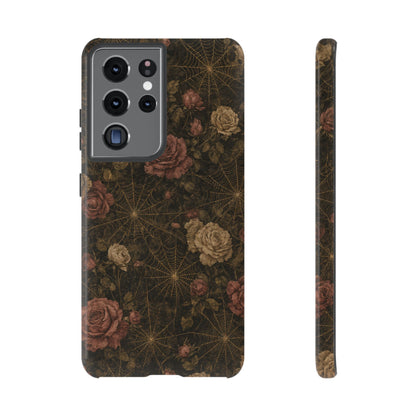 Spiderweb Rose Tough Case