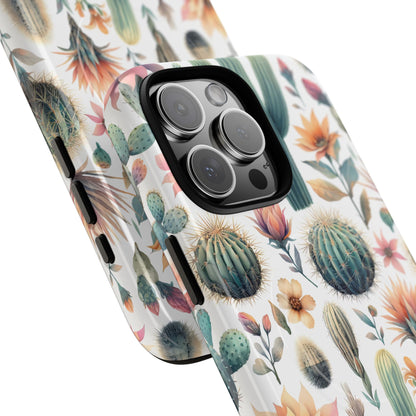 Floral Cactus Magnetic Case