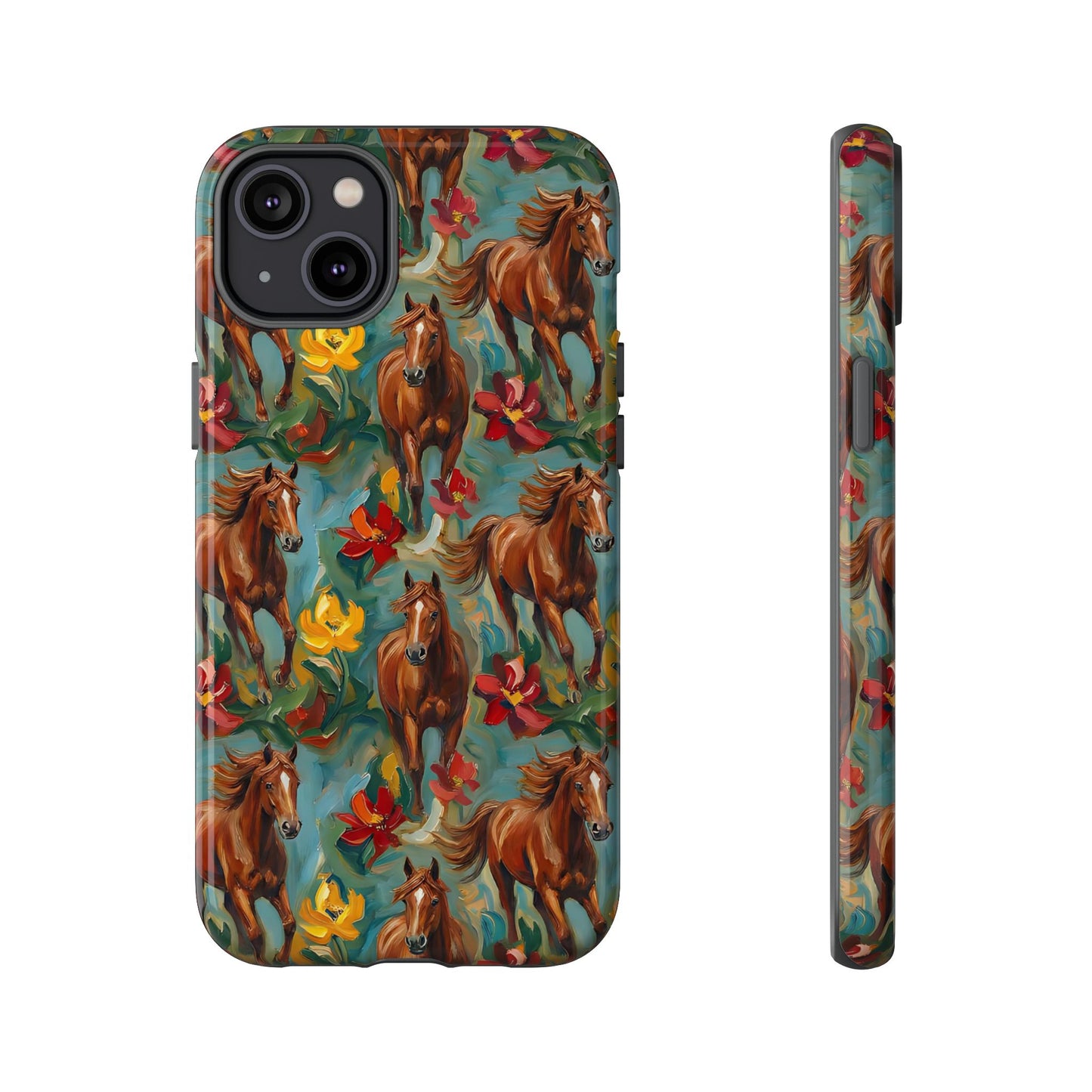 Oil Painted Horses Tough Case