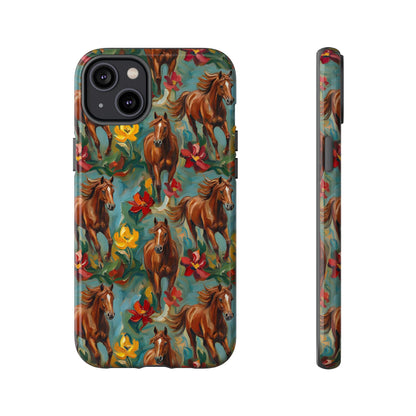 Oil Painted Horses Tough Case