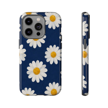 Navy Daisy Tough Case