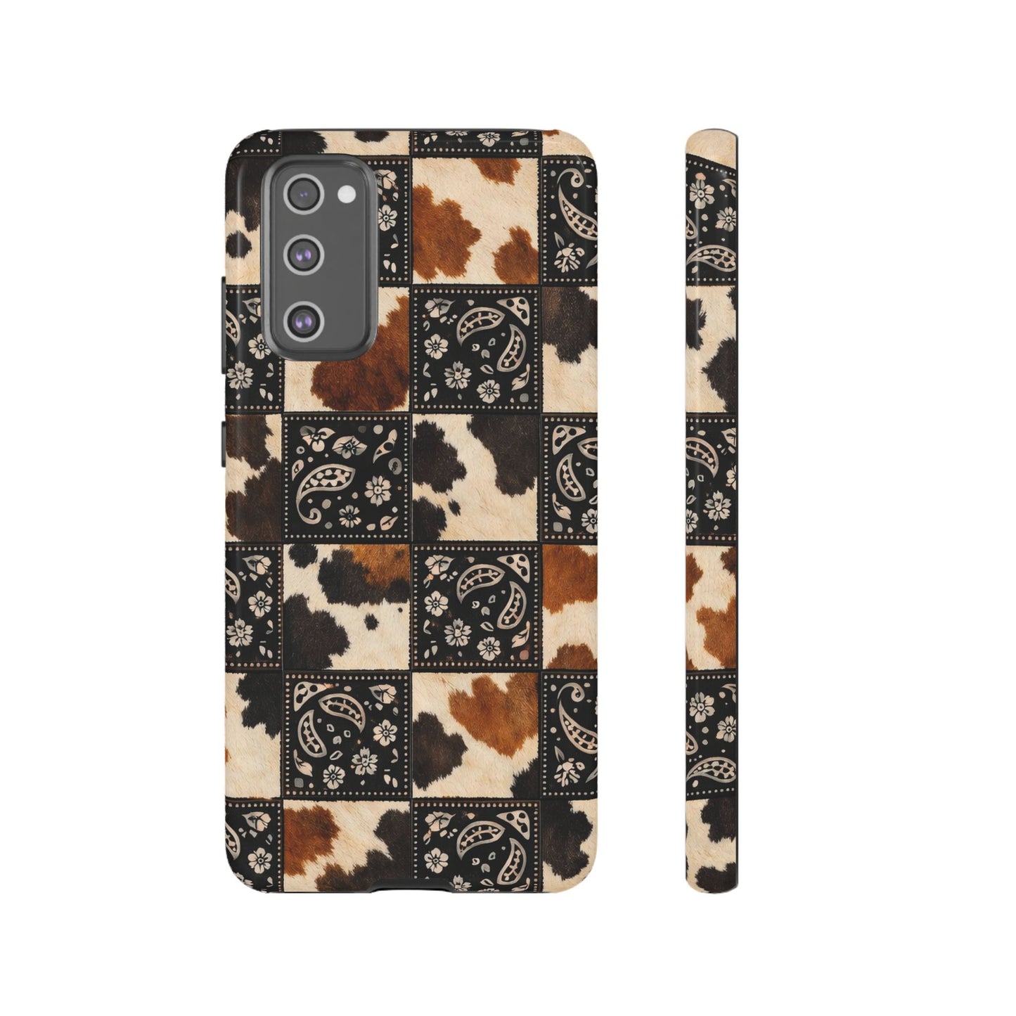 Cowhide Bandana Checkered Tough Case
