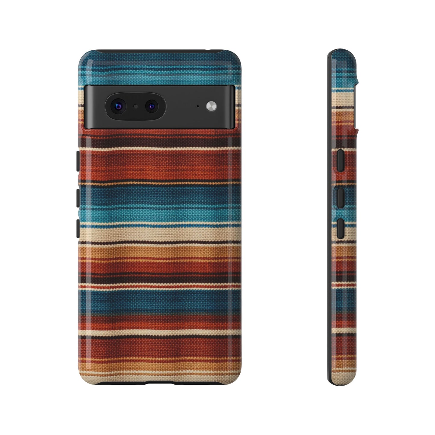 Turquoise + Orange Serape Tough Case