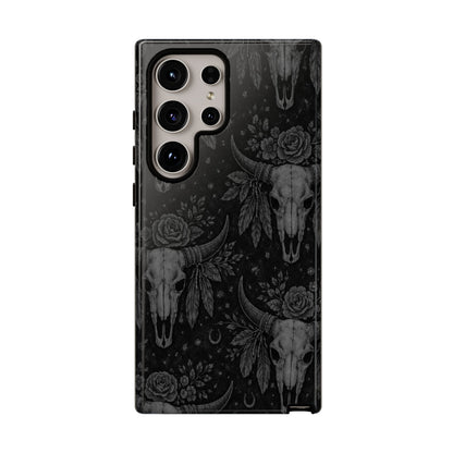 Western Noir Bull Skulls Tough Case