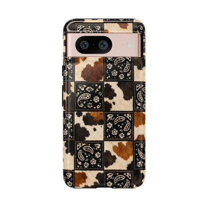 Cowhide Bandana Checkered Tough Case