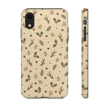 Antler Daisies Christmas Tough Case