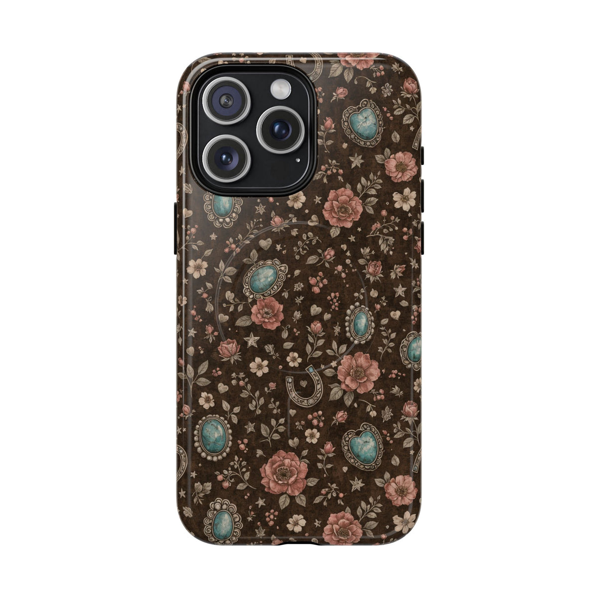 Turquoise Roses Magnetic Case