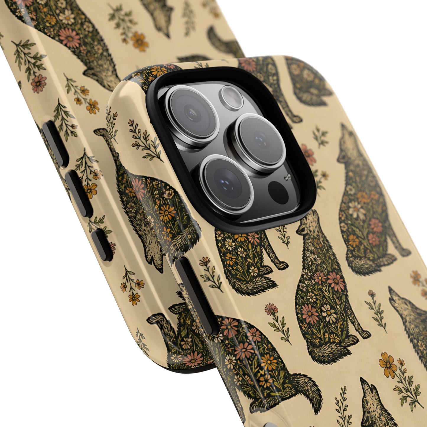 Floral Wolves Tough Case