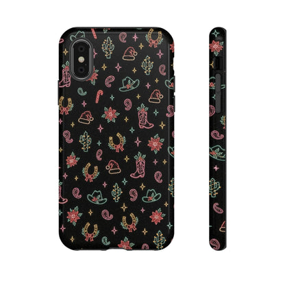 Neon Holiday Doodles Tough Case