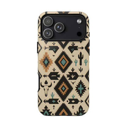 Ivory Western Aztec Tough Phone Case