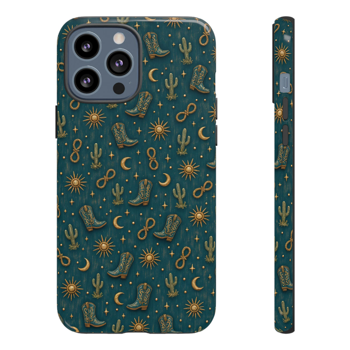 Teal Western Charms Tough Case