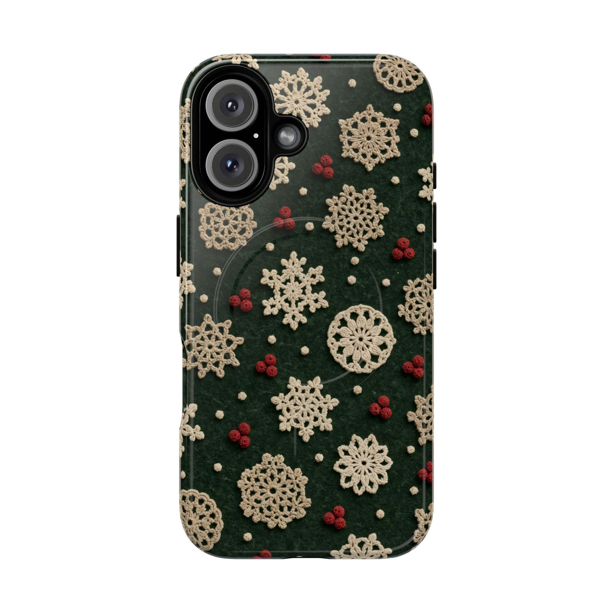 Crochet Snowflakes Magnetic Case