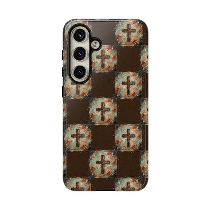 Checker Painted Cross Tough Case