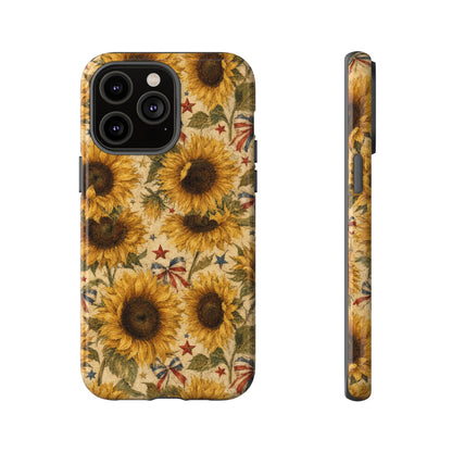 Patriotic Sunflowers Tough Case