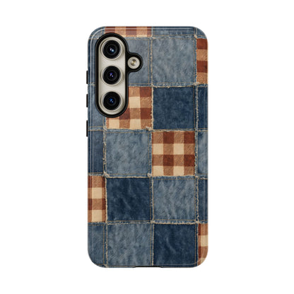 Denim Patchwork Tough Case