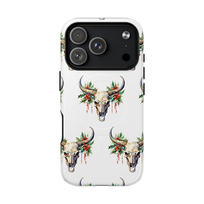 Christmas Bull Skull Magnetic Case