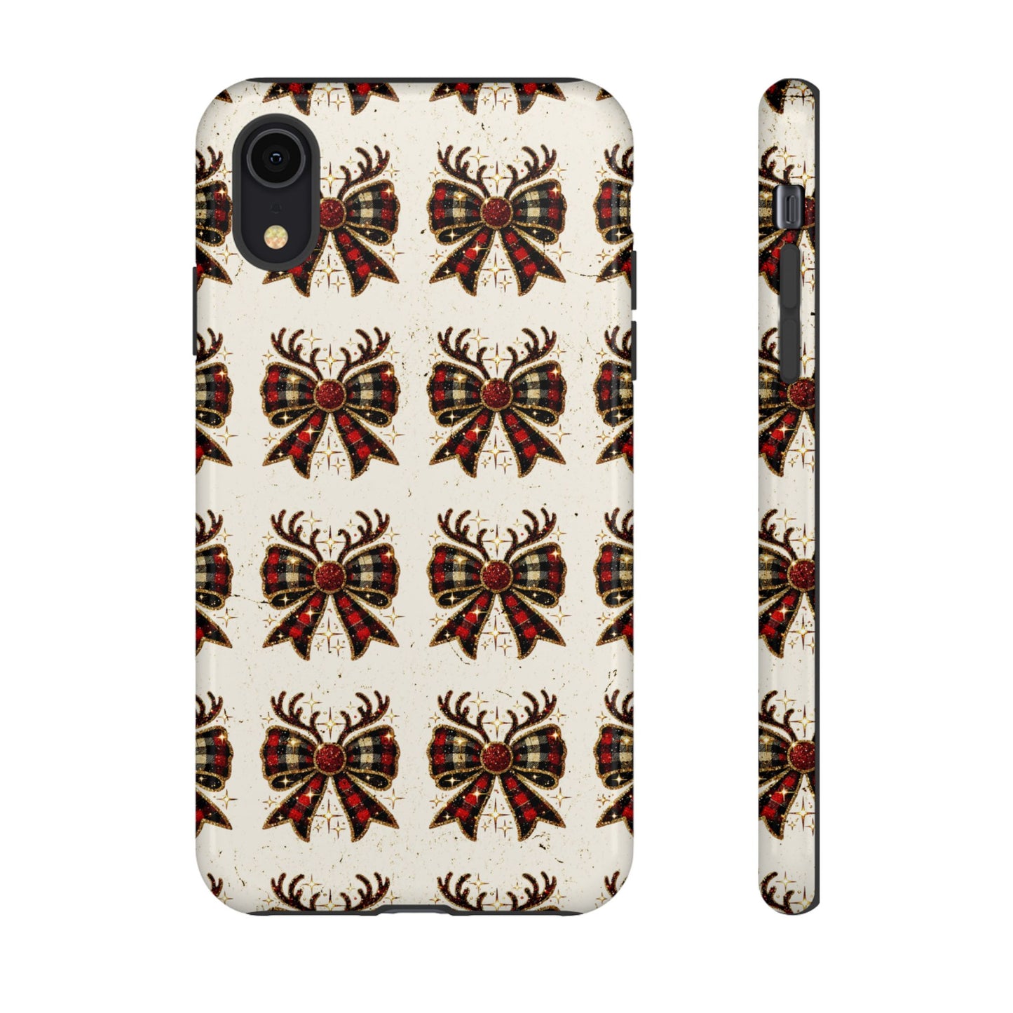 Christmas Antlers + Bows Tough Case